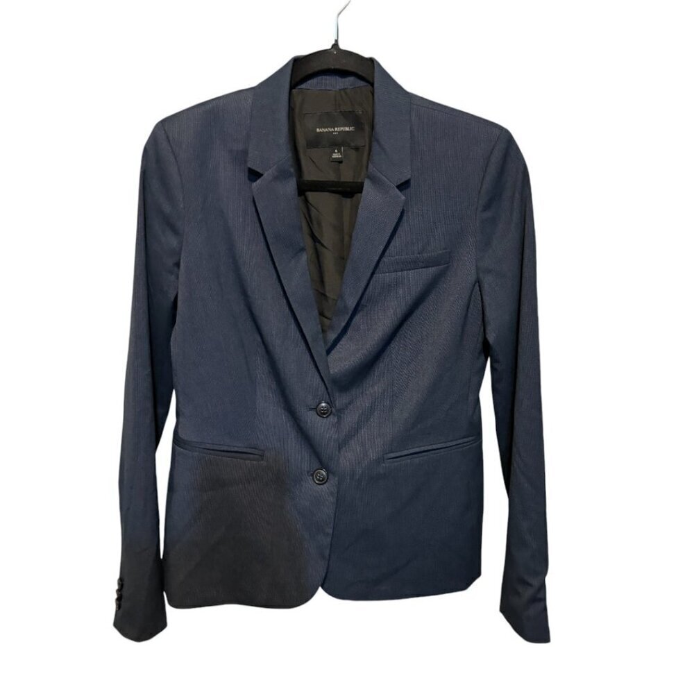 Banana Republic Navy Blue 2 Button Blazer